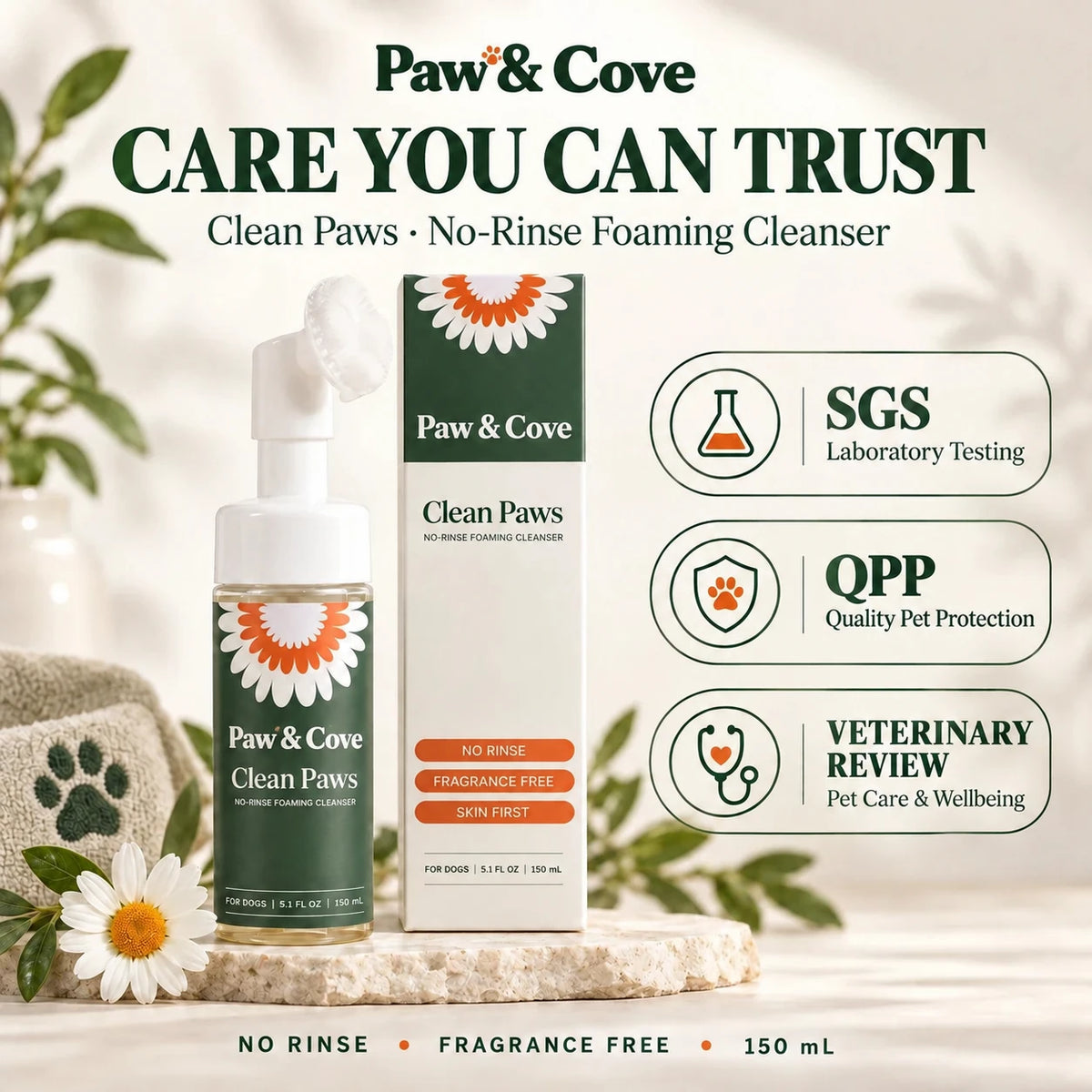 Paw & Cove paw care foam gallery 6
