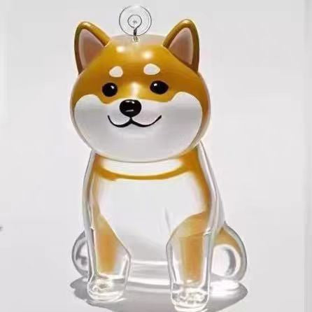 Shiba Inu pet fur keepsake holder; filled display example