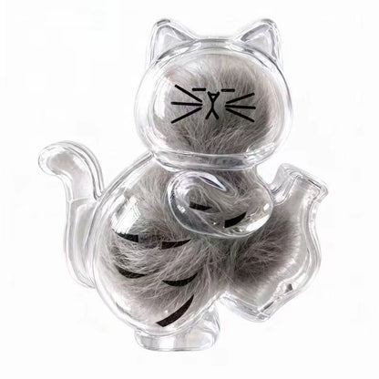 Tabby Cat — Magnetic pet fur keepsake holder; filled display example