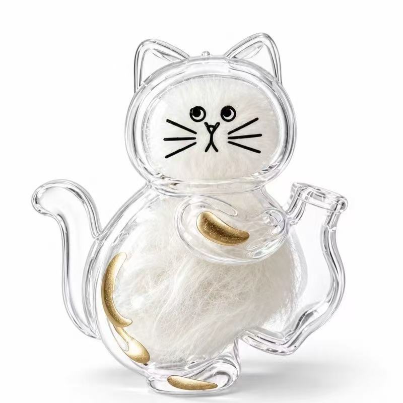 Calico Cat — Magnetic pet fur keepsake holder; filled display example