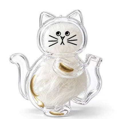 Calico Cat — Magnetic pet fur keepsake holder; filled display example