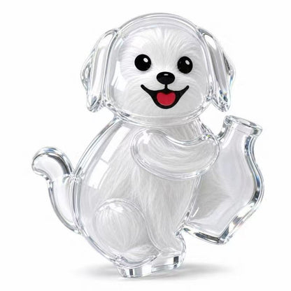 Pomeranian — Magnetic pet fur keepsake holder; filled display example
